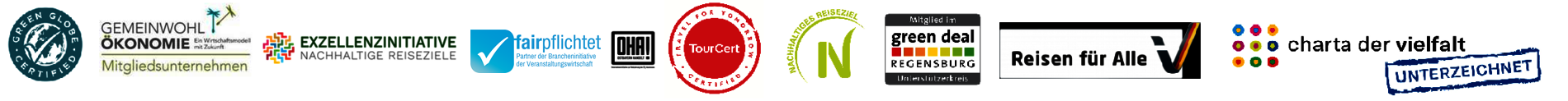 Logos der nachhaltigen Initiativen und Zertifikate